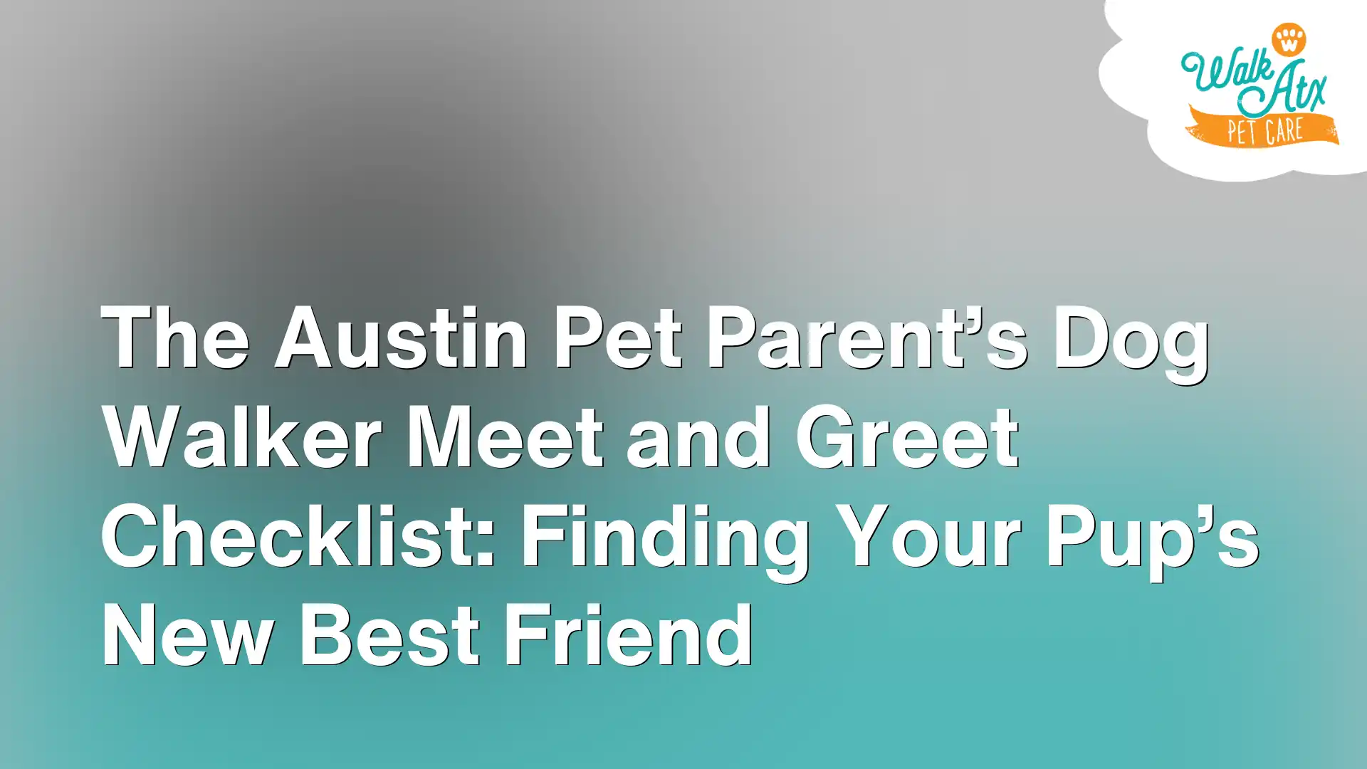 The Austin Pet Parent’s Dog Walker Meet and Greet Checklist_ Finding Your Pup’s New Best Friend Image